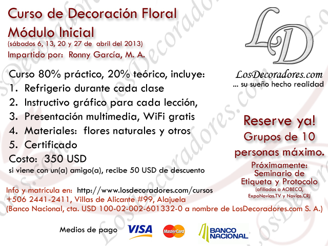 Curso de decoracin floral